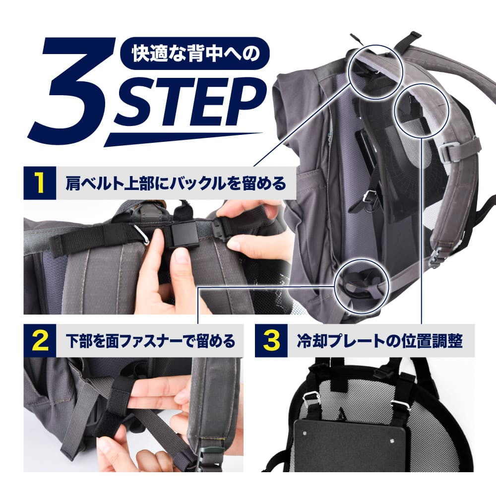 Cooling Backpack with Fan and Cooling Plate RSPCERS