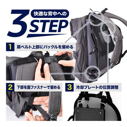 Cooling Backpack with Fan and Cooling Plate RSPCERS