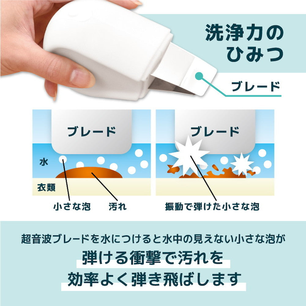 Wide W Ultrasonic Blade Stain Cleaner 'Torun' ULTRASWWH