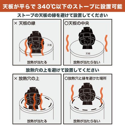 Non-Electric Warm Air Circulation 'Oscillating Stove Fan' STFALLSBK
