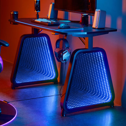 RGB Mirror Gaming Desk - SEEMRGHBK
