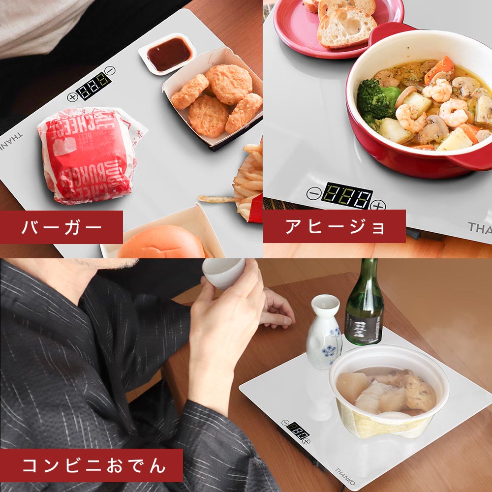 Food Warmer Plate L Black FDWRPLSBK