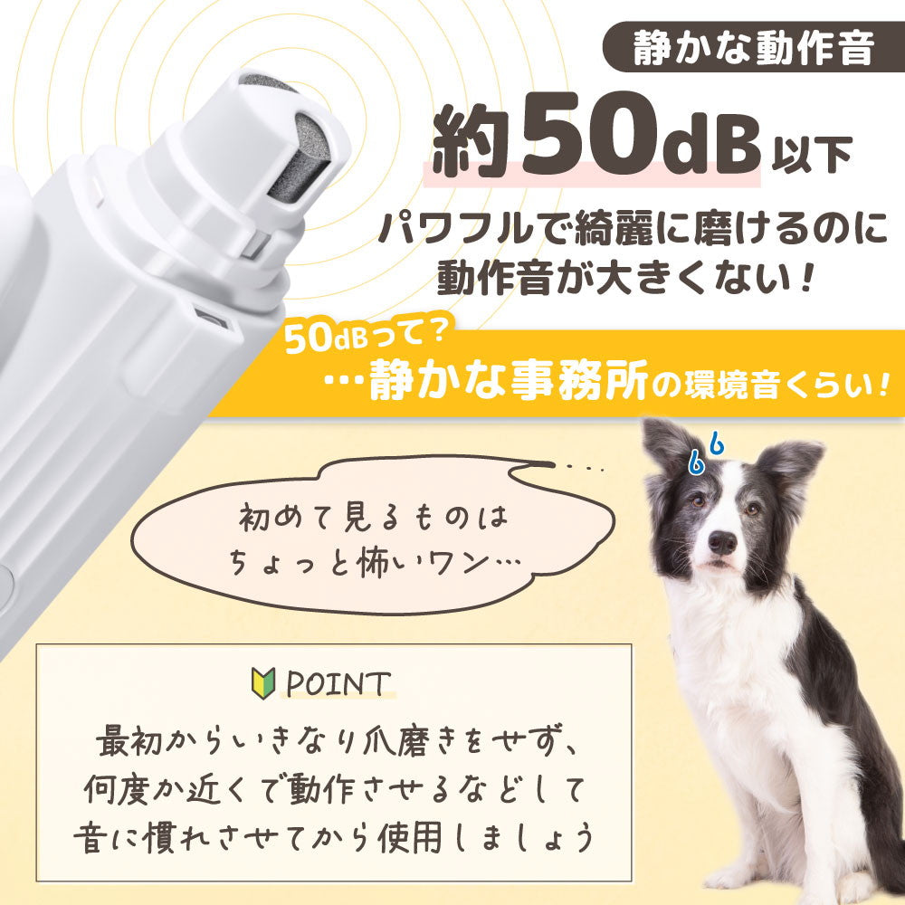 Electric Nail Clipper with Grinder for Pets CANASHCW