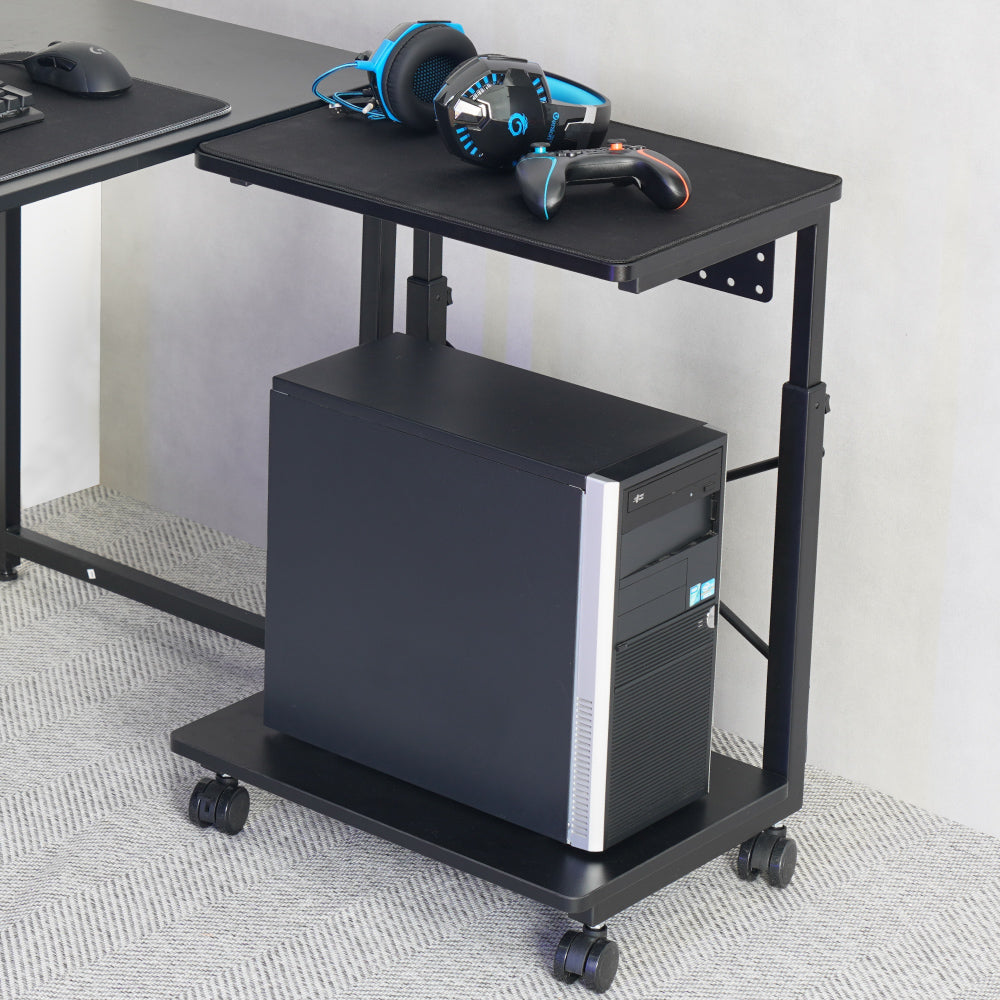 7-Stage Adjustable CPU Cart - Black