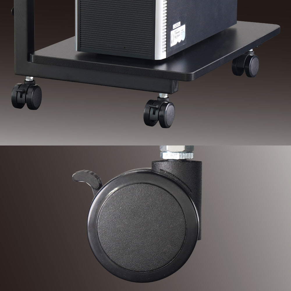 7-Stage Adjustable CPU Cart - Black