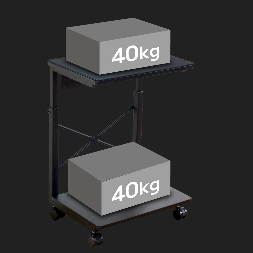 7-Stage Adjustable CPU Cart - Black