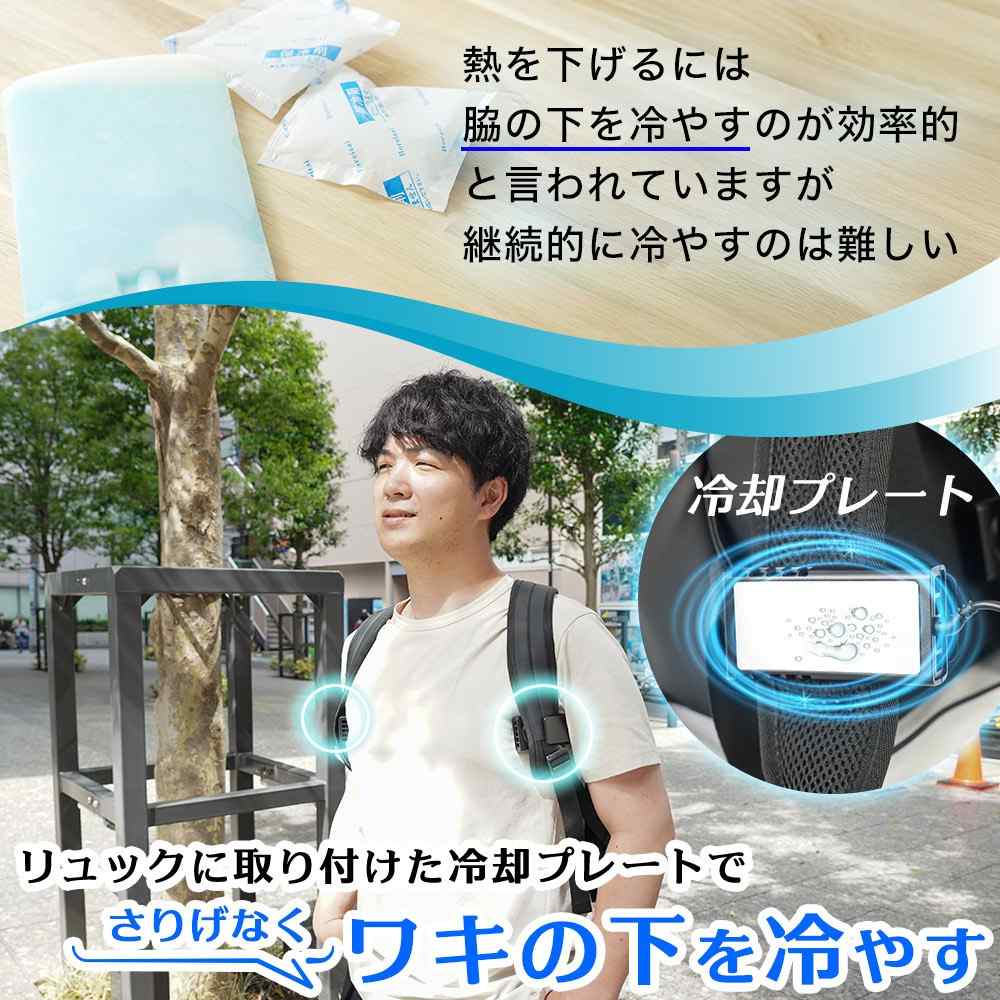 Cooling Device for Backpacks 'Waki Hie-ru' TKWK25SBK