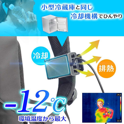 Cooling Device for Backpacks 'Waki Hie-ru' TKWK25SBK