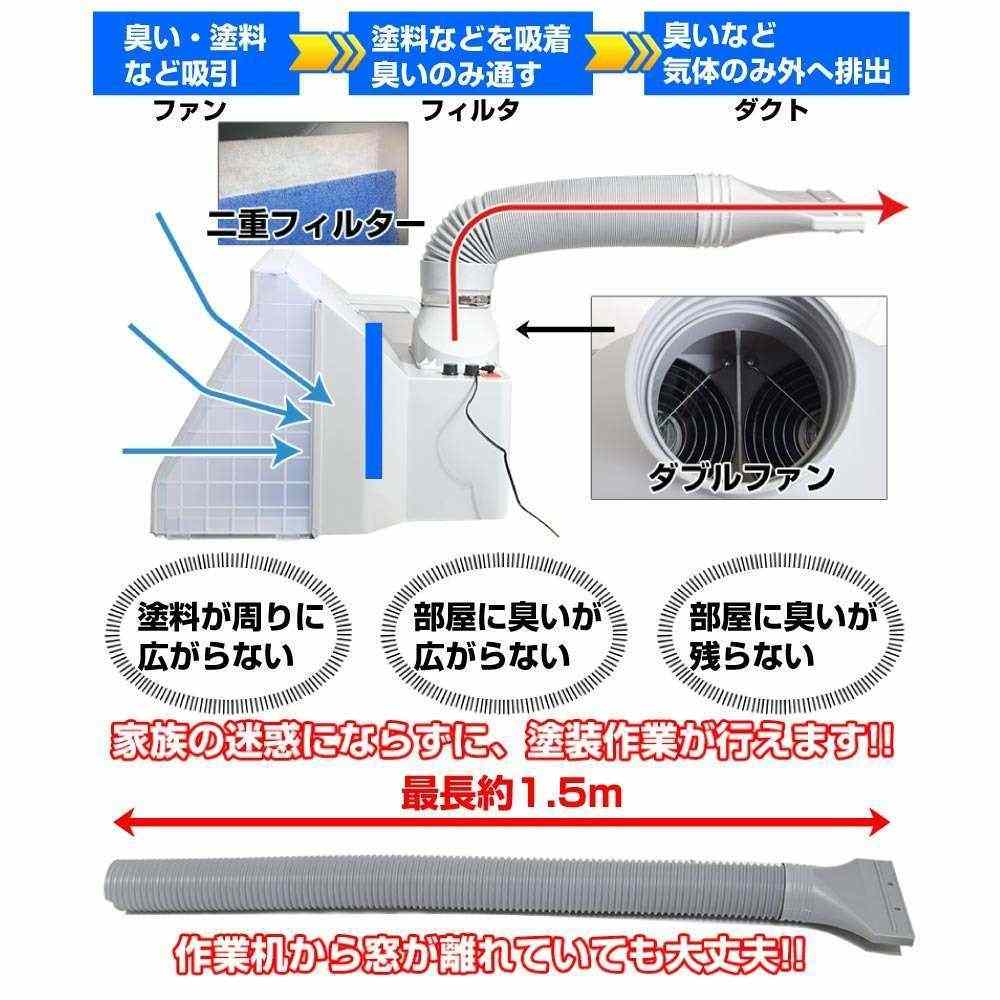 LED Light Powerful Fan Spray Booth DX TBTD25HGY