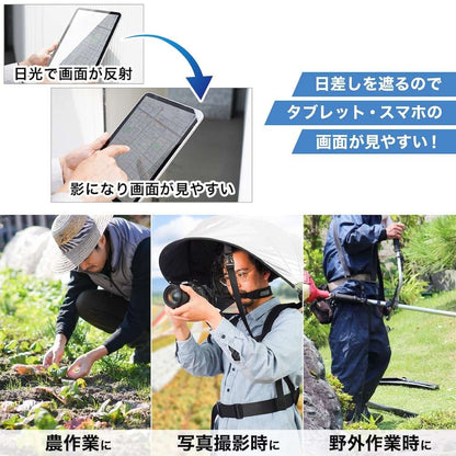 Hands-Free Wearable Sun Umbrella (White) SNTH25CWH