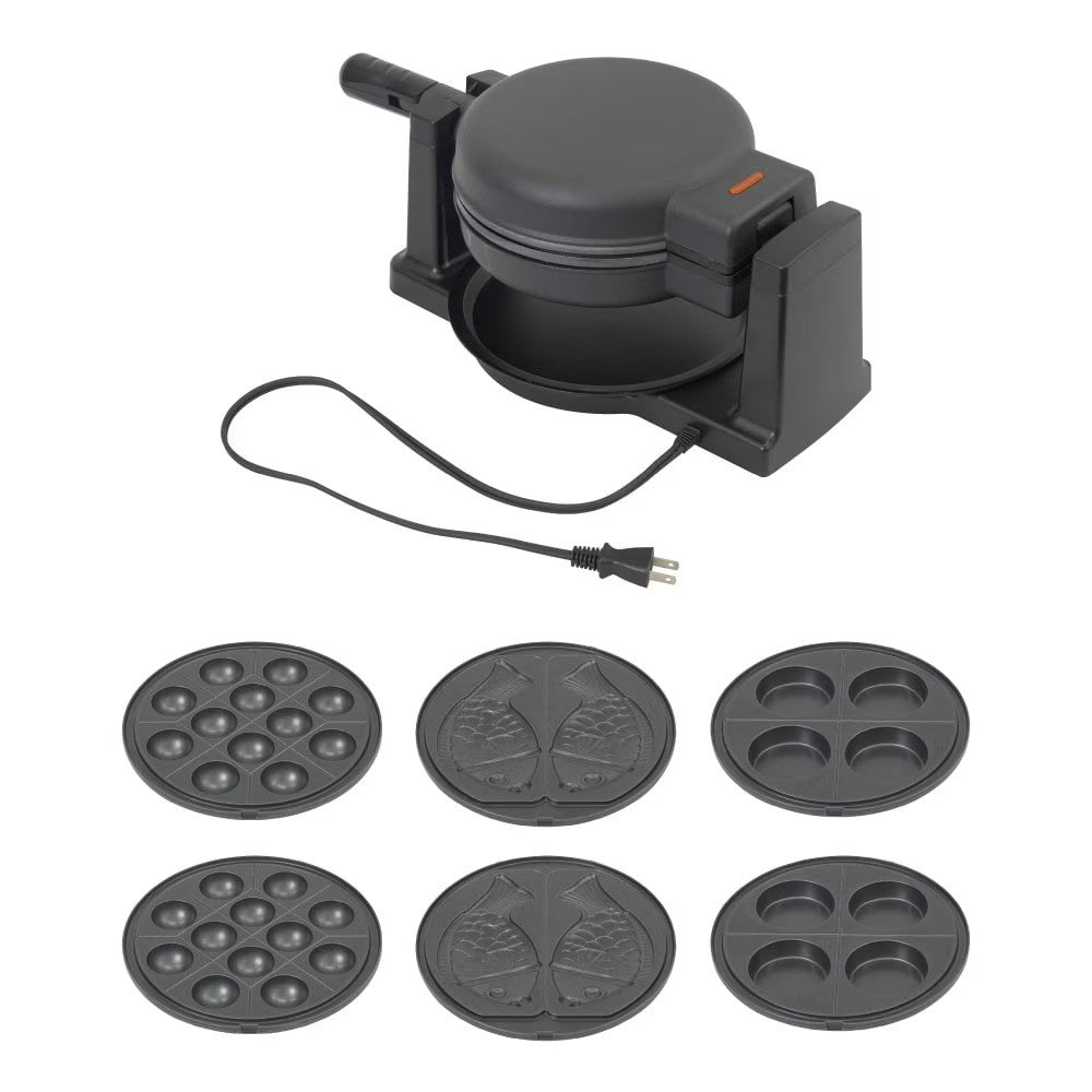 Rotating Takoyaki Maker 'Gururi-an' Black TKYK25HBK