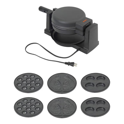Rotating Takoyaki Maker 'Gururi-an' Black TKYK25HBK