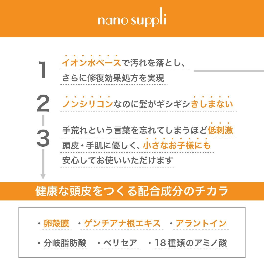 Sunny Place Nano Supplement Cleansing Shampoo Green Apple 1000ml