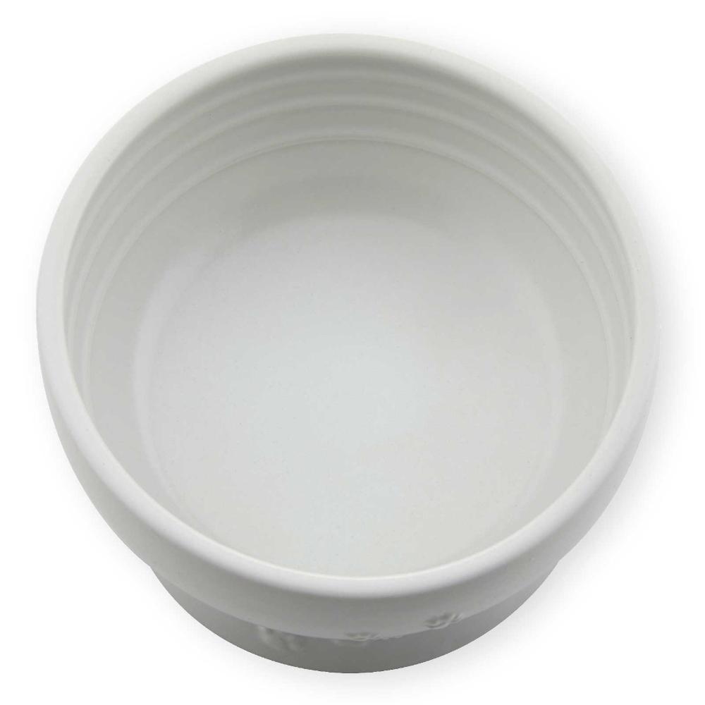 Cat Water Bowl with Legs Made in Japan White