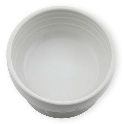 Cat Water Bowl with Legs Made in Japan White