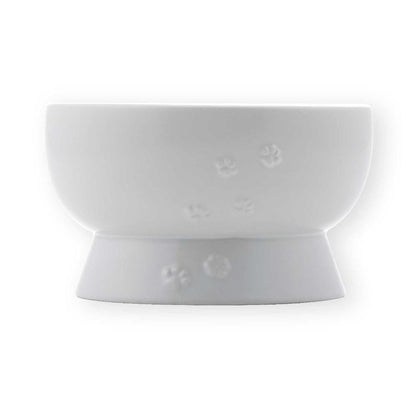 Cat Water Bowl with Legs Made in Japan White