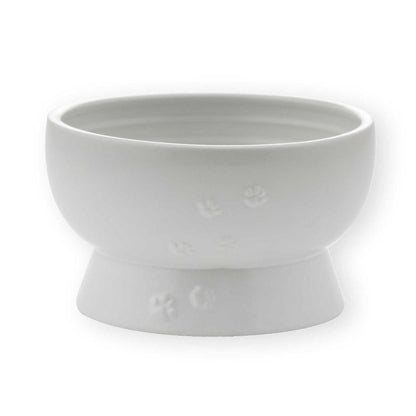 Cat Water Bowl with Legs Made in Japan White