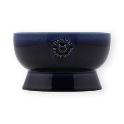 Cat Water Bowl with Legs Made in Japan Blue