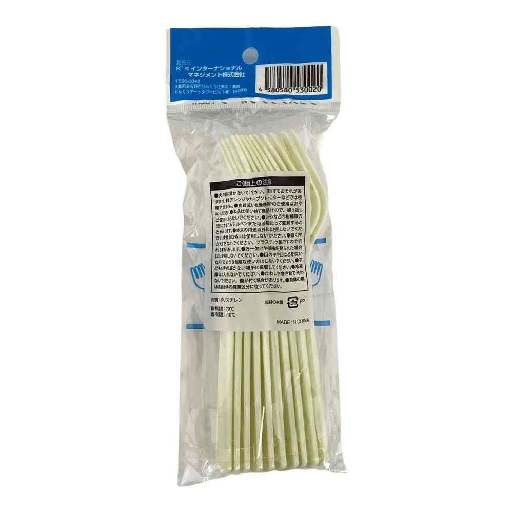 K's International Plastic Fork (10 pieces)