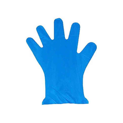 K's International Hygiene Polyethylene Gloves M Blue 100 Pieces