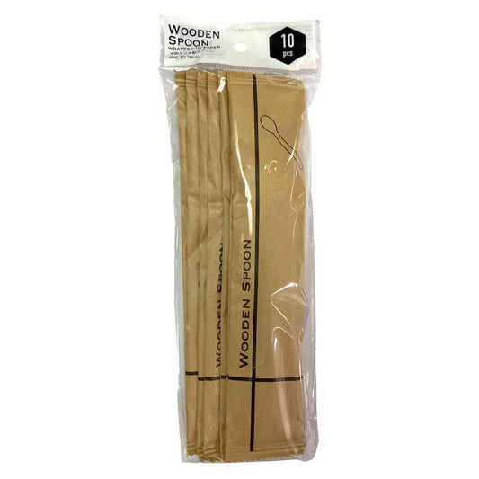 K's International Individually Wrapped Wooden Spoon 16cm Pack of 10