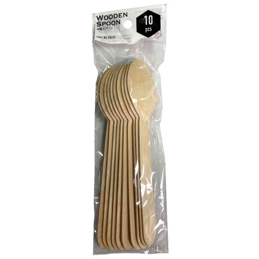 K's International Wooden Spoon 16cm (10 pieces)