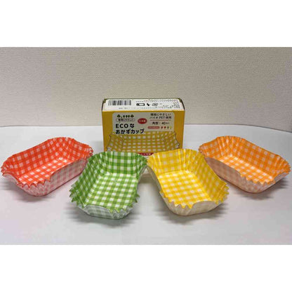 K's International ECO Side Dish Cups Square Paper Containers (40 pieces)