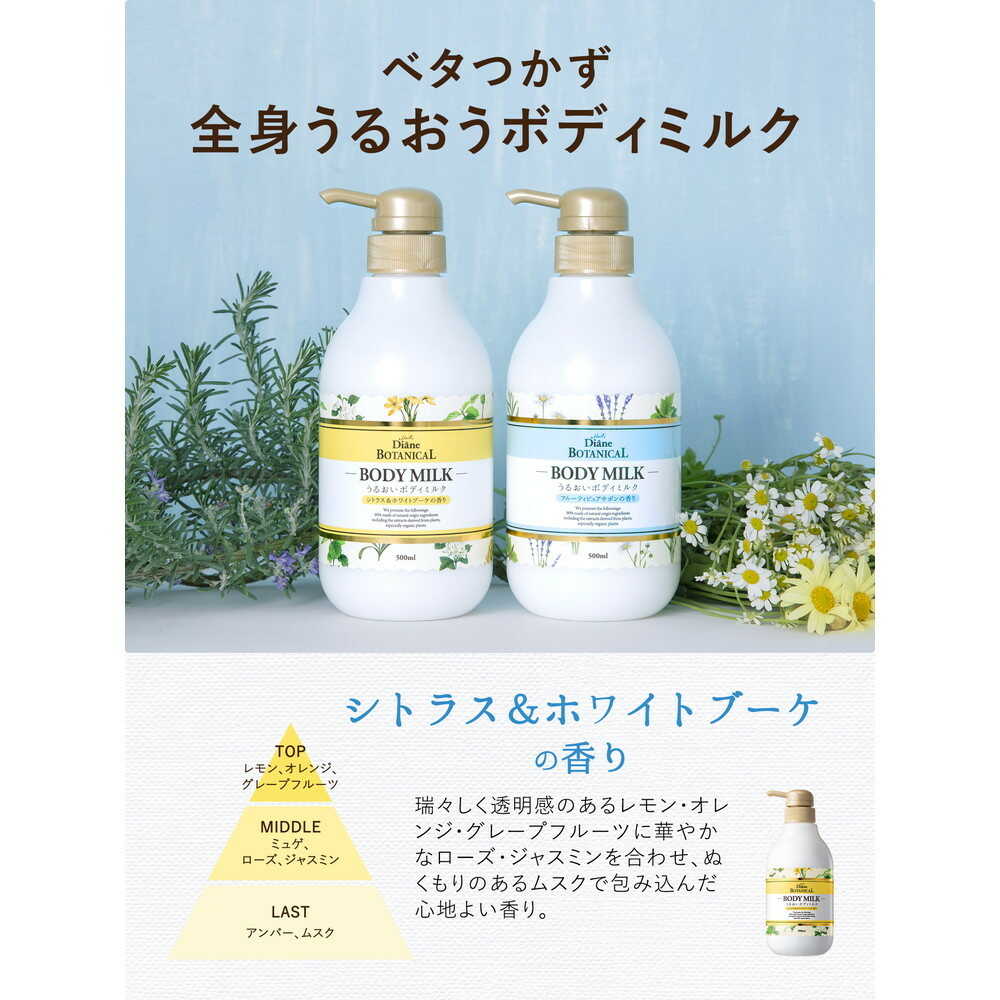 Moist Diane Botanical Body Milk Citrus & White Bouquet Refill 400ml