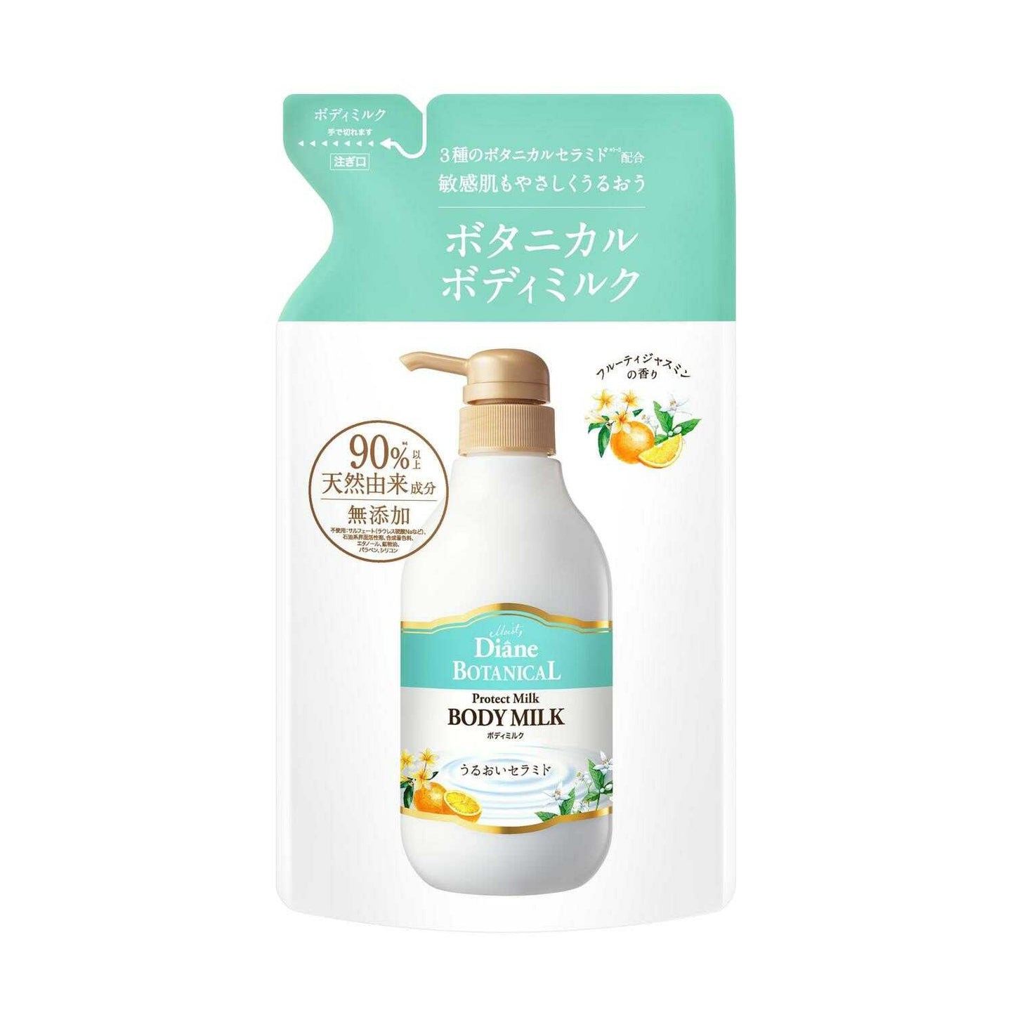 Diane Botanical Body Milk Fruity Jasmine Refill 400ml