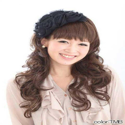 Priscilla Half Cap Celebrity One Curl Long Heat Resistant
