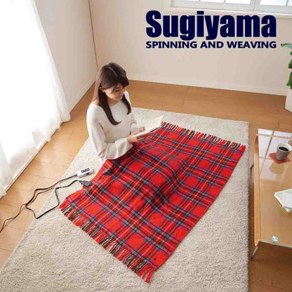 Washable Electric Knee Blanket Made in Japan SSW22H22 RD