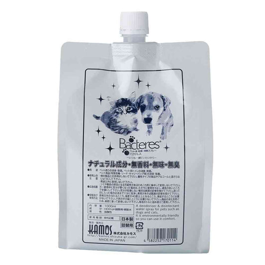 Kamos Pet Deodorizing and Disinfecting Water Bacterless Refill 1000ml
