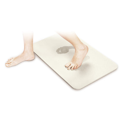 Park Lane Diatomaceous Earth Bath Mat L Ivory