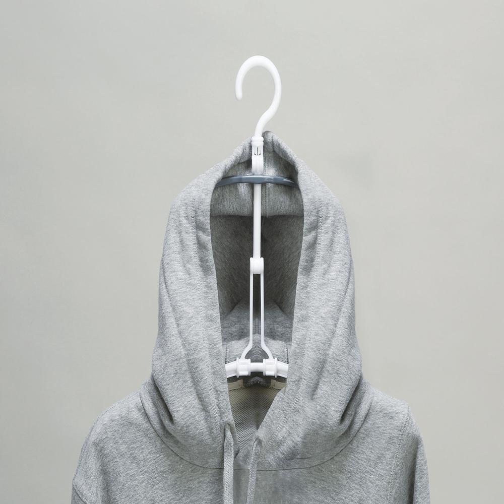 Park Lane ONE Expandable Hoodie Hanger Gray