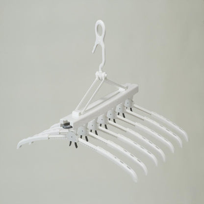 Park Lane ONE Easy-to-Use Expandable 7-Clip Hanger Gray