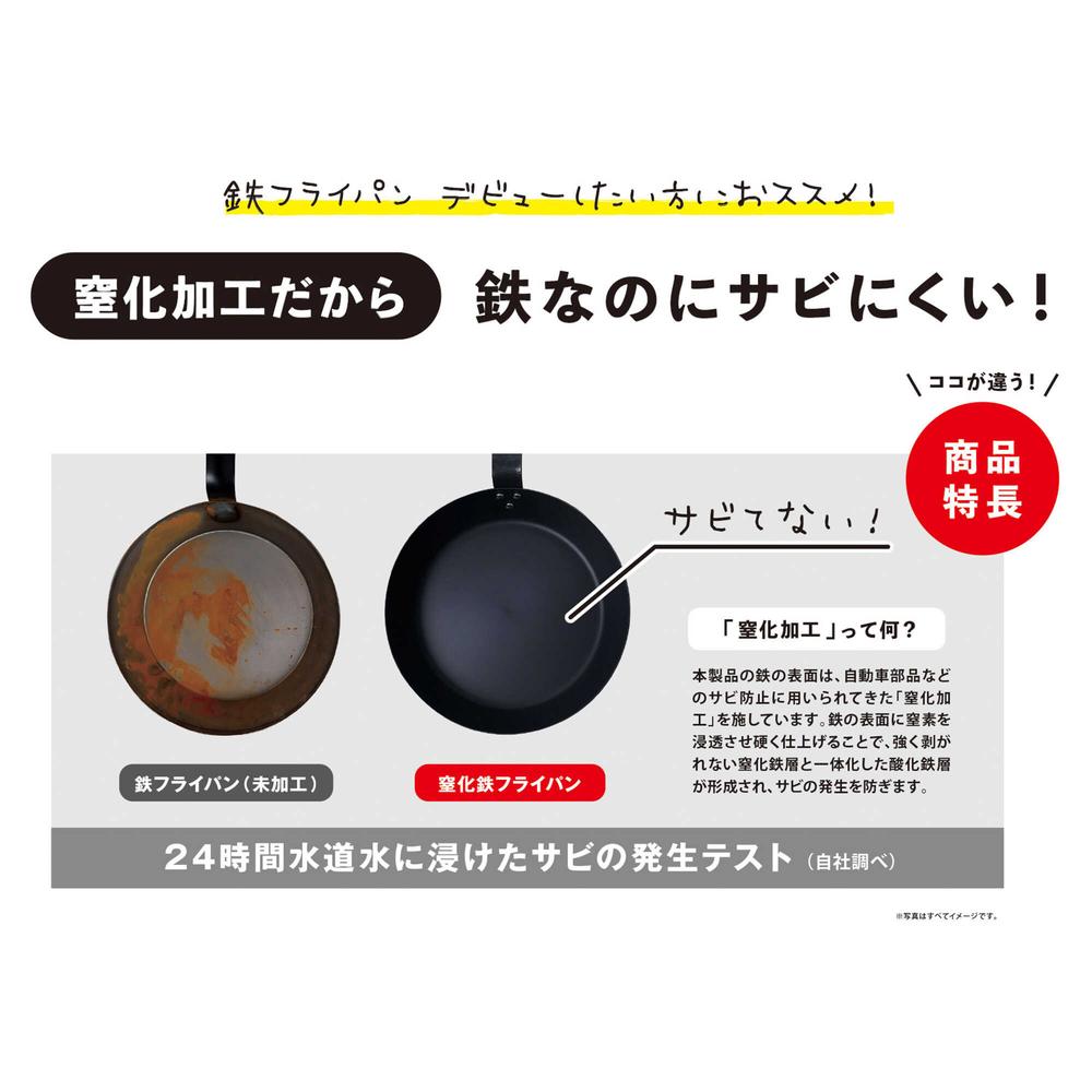Park Lane Nitrided Iron Frying Pan 26cm