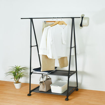 Park Lane Casual 2-Tier Hanger Rack Black