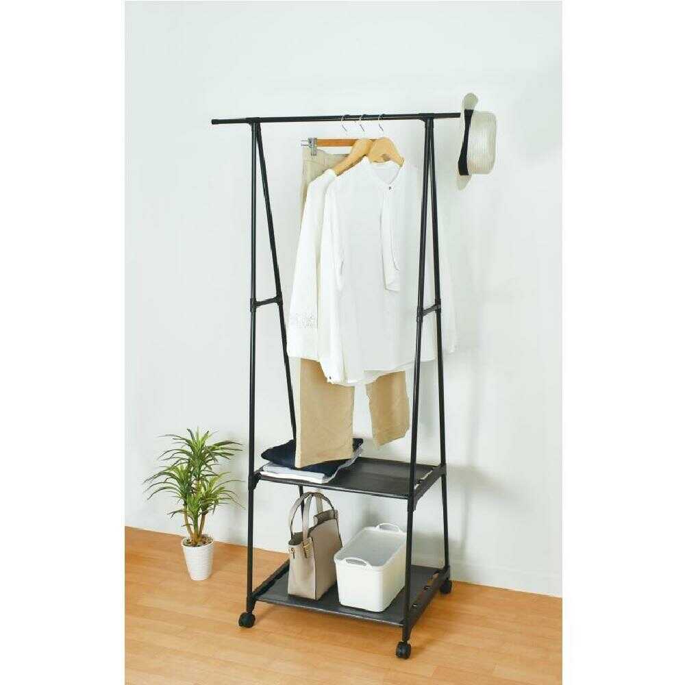 Park Lane Casual 2-Tier Hanger Rack Black