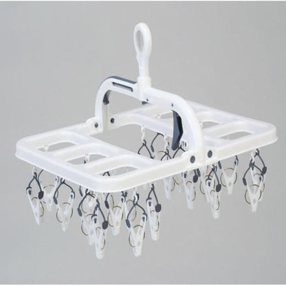 Park Lane ONE Easy-to-Use Hanger 24 Clips Gray