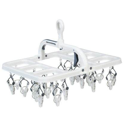 Park Lane ONE Easy-to-Use Hanger 24 Clips Gray