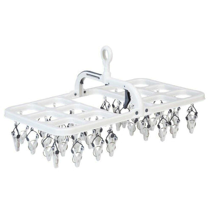 Park Lane ONE Easy-to-Use Hanger 40 Clips Gray