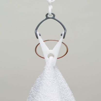 Park Lane ONE Easy-to-Use Hanger 60 Clips Gray