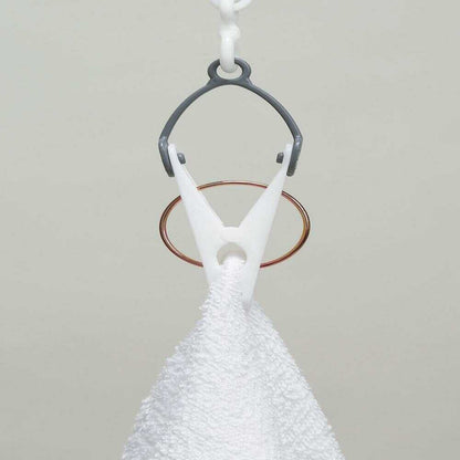 Park Lane ONE Easy-to-Use Hanger 60 Clips Gray