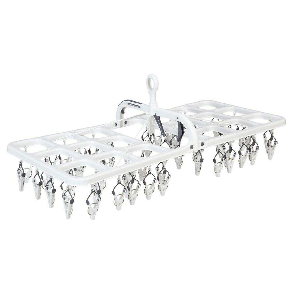 Park Lane ONE Easy-to-Use Hanger 60 Clips Gray