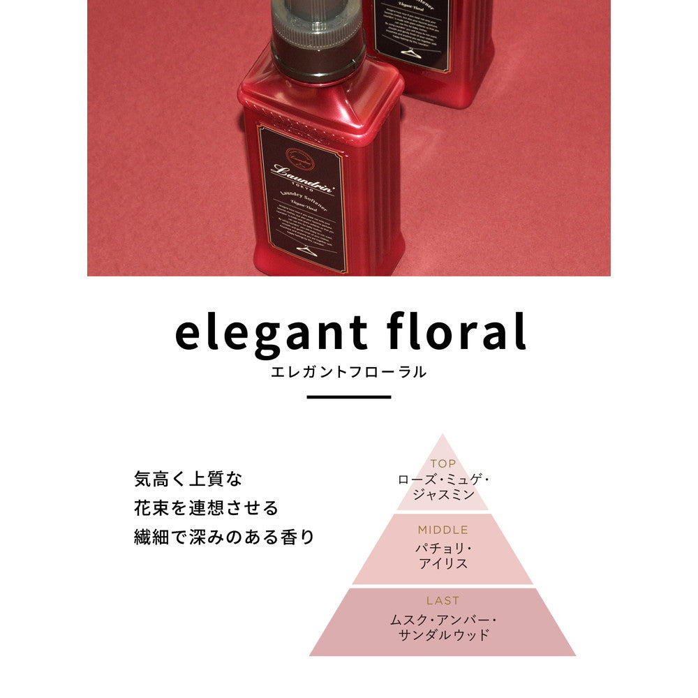 Landrin Fabric Softener Refill Elegant Floral Scent 3x Size 1440ml