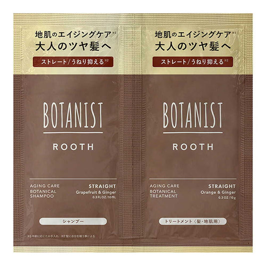 BOTANIST Loose Aging Care Botanical Shampoo & Treatment Straight (10mL + 10g)