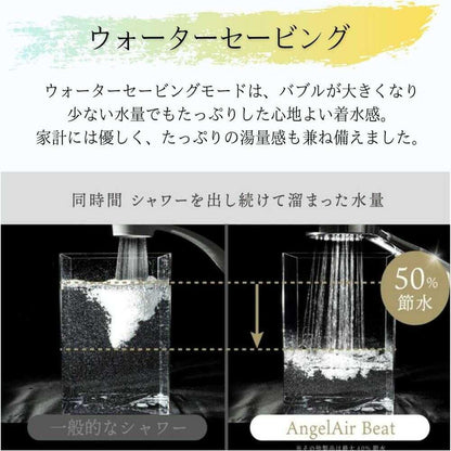 Toshin Shower Head Microbubble 2-Way Switch Water Saving Beauty Pore Cleansing Blood Circulation Clear TH-047-C