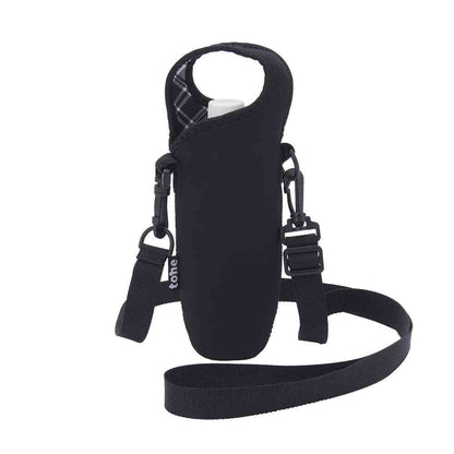 Tone Bottle Cover Shoulder Check Black TC-22