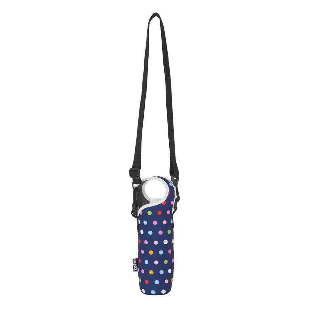 Tone Bottle Cover Shoulder Dot Navy TC-22