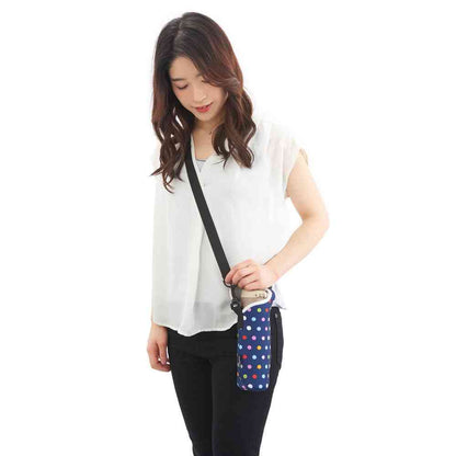 Tone Bottle Cover Shoulder Dot Navy TC-22